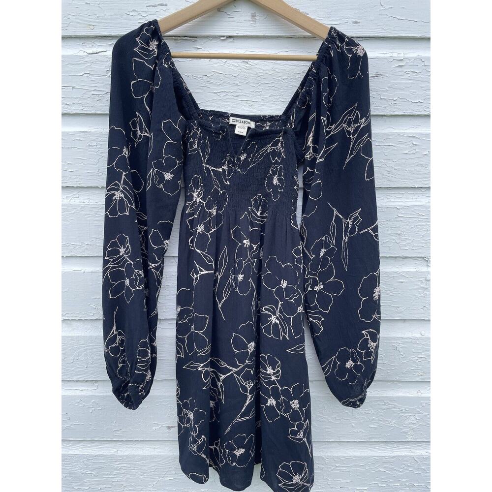 Billabong Dark Blue Floral Mini Dress